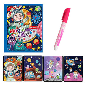Livro Mágico Infantil Para Colorir - Caneta a Base de Água