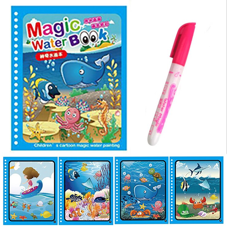 Livro Mágico Infantil Para Colorir - Caneta a Base de Água