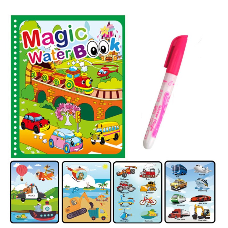 Livro Mágico Infantil Para Colorir - Caneta a Base de Água