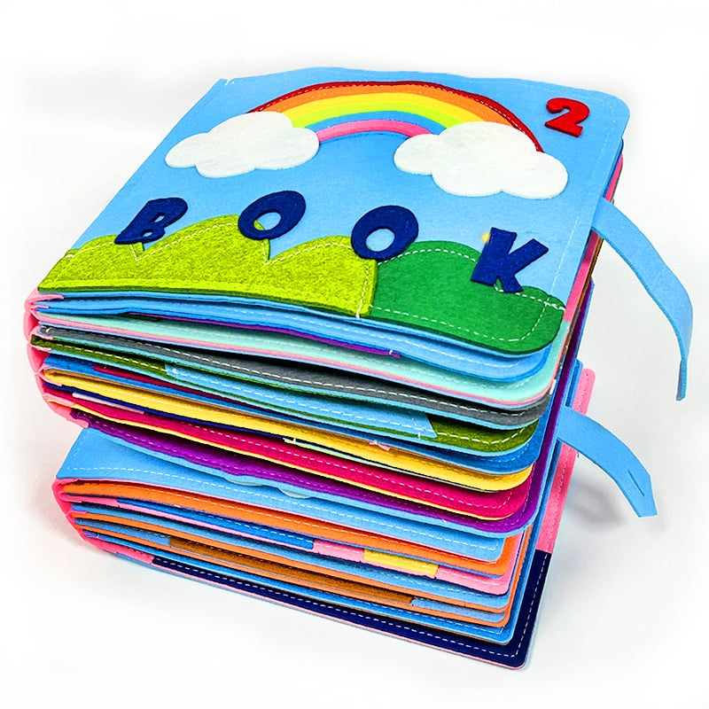 Livro Infantil Sensorial Montessori - Livro Dockos