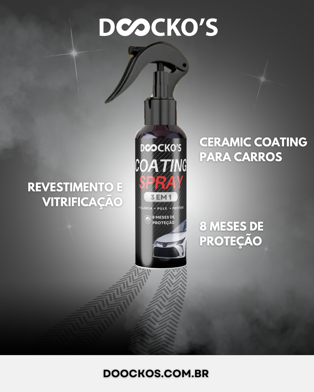 Spray de Renovação Cerâmica e Impermeabilizante 3 em 1