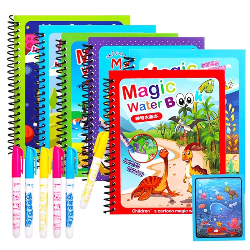 Livro Mágico Infantil Para Colorir - Caneta a Base de Água